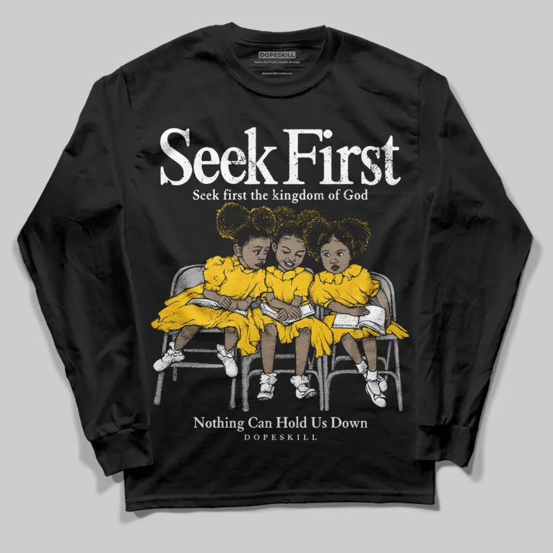 Yellow Collection DopeSkill Long Sleeve T-Shirt New Seek First Graphic sold by DopeSkill