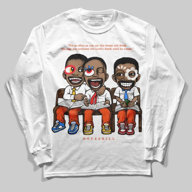 Orange Milk DopeSkill Long Sleeve T-Shirt First Sunday Graphic sold by DopeSkill