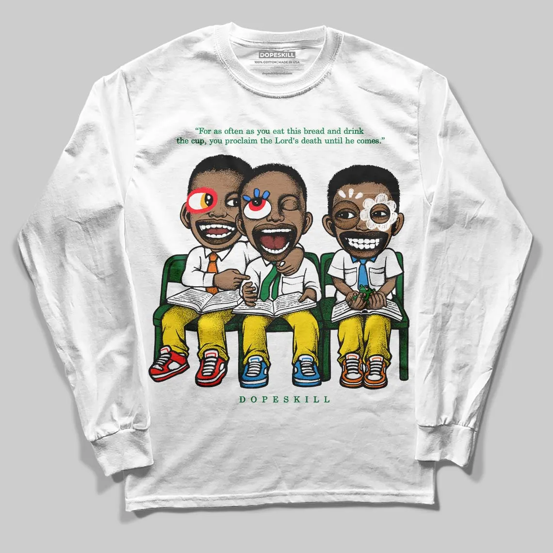 Dunk Reverse Brazil DopeSkill Long Sleeve T-Shirt First Sunday Graphic sold by DopeSkill