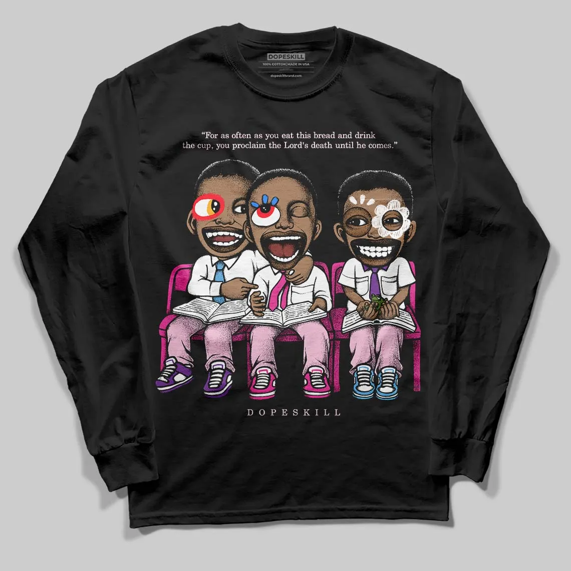 Pink Collection DopeSkill Long Sleeve T-Shirt First Sunday Graphic sold by DopeSkill product image thumbnail 2
