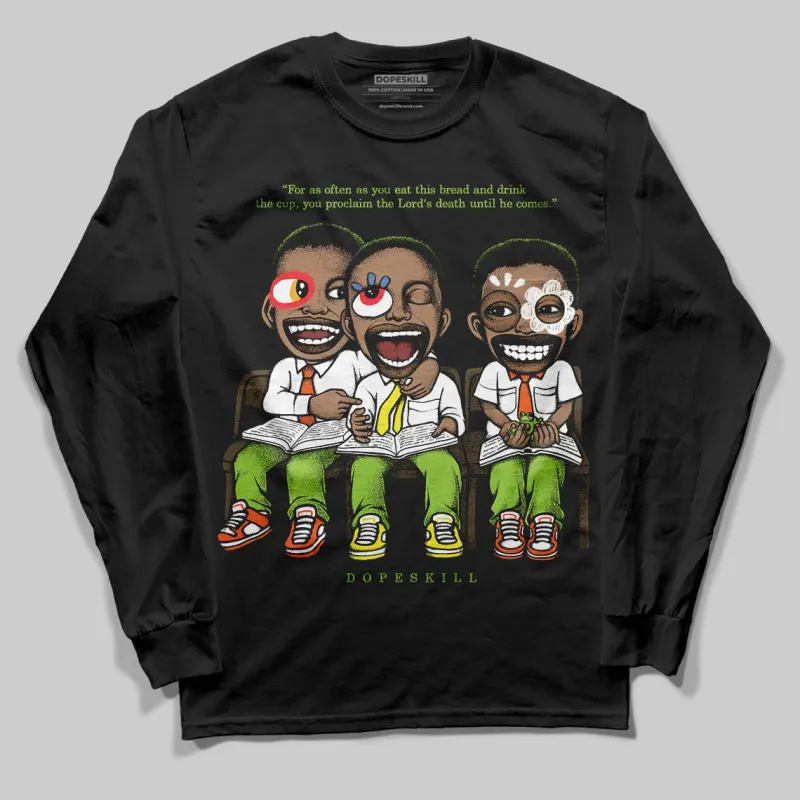 Neon Green Collection DopeSkill Long Sleeve T-Shirt First Sunday Graphic sold by DopeSkill