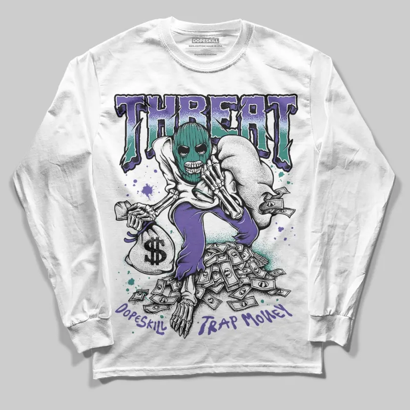 Grape 5s DopeSkill Long Sleeve T-Shirt Threat Graphic sold by DopeSkill