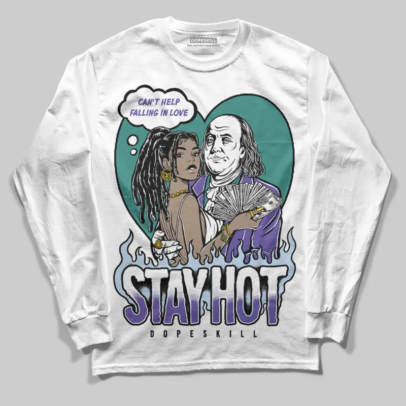 Grape 5s DopeSkill Long Sleeve T-Shirt Stay Hot Graphic sold by DopeSkill