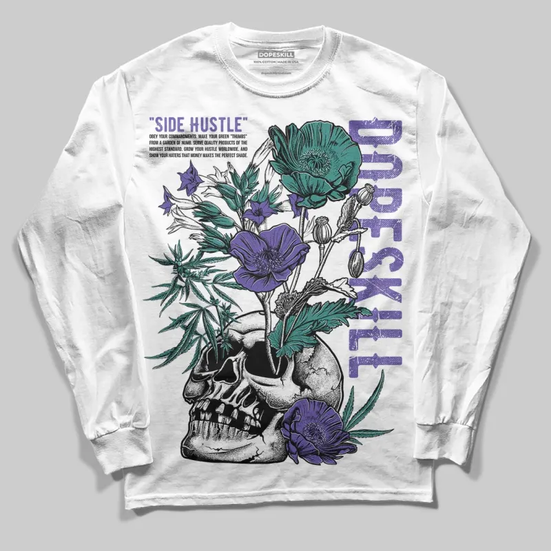 Grape 5s DopeSkill Long Sleeve T-Shirt Side Hustle Graphic made by DopeSkill
