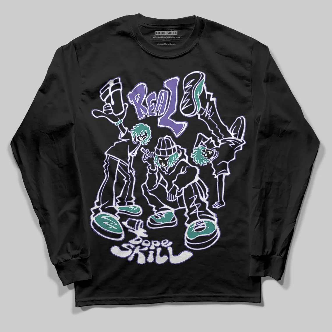 Grape 5s DopeSkill Long Sleeve T-Shirt Real Y2K Players Graphic sold by DopeSkill product image thumbnail 2