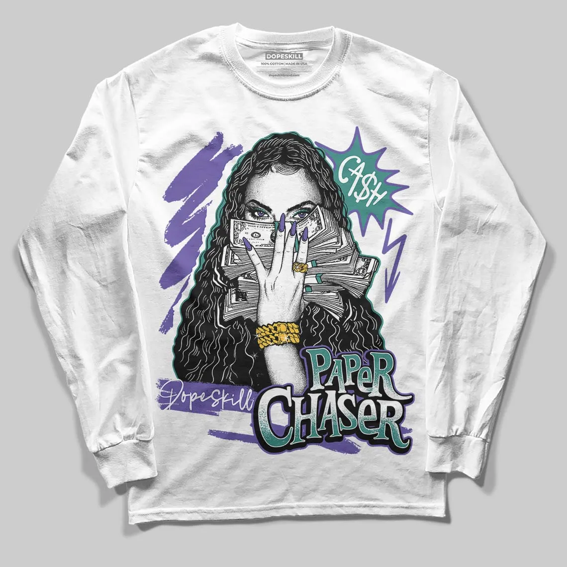 Grape 5s DopeSkill Long Sleeve T-Shirt NPC Graphic sold by DopeSkill