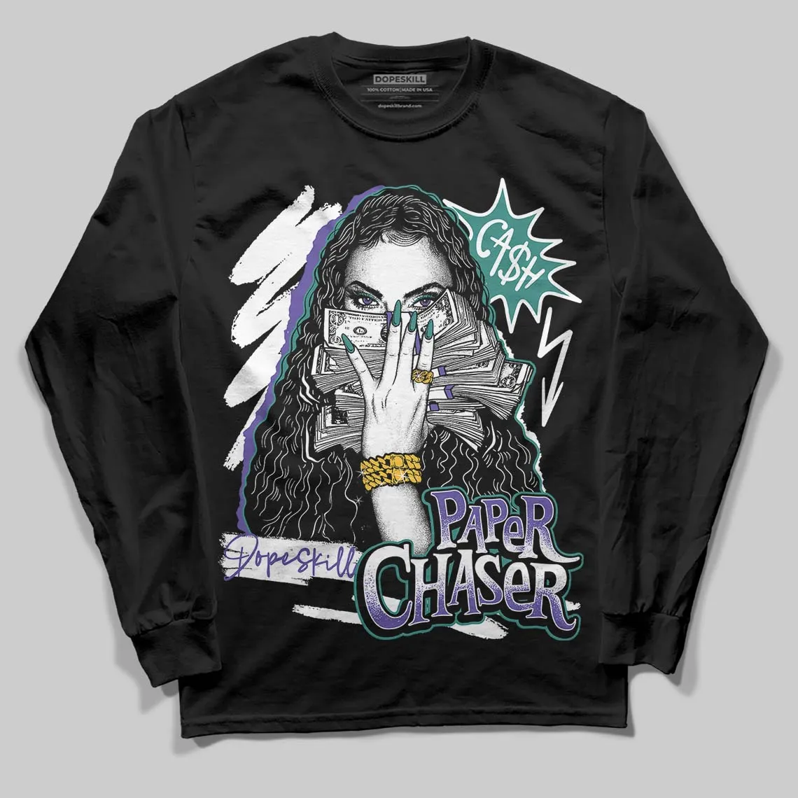 Grape 5s DopeSkill Long Sleeve T-Shirt NPC Graphic sold by DopeSkill product image thumbnail 2