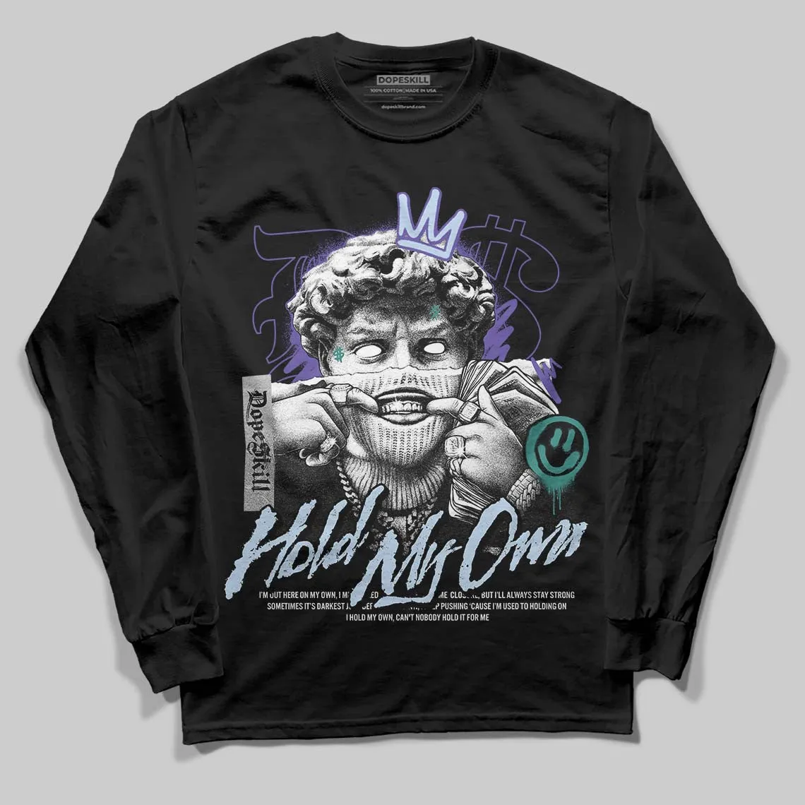 Grape 5s DopeSkill Long Sleeve T-Shirt In My Way Graphic sold by DopeSkill product image thumbnail 2