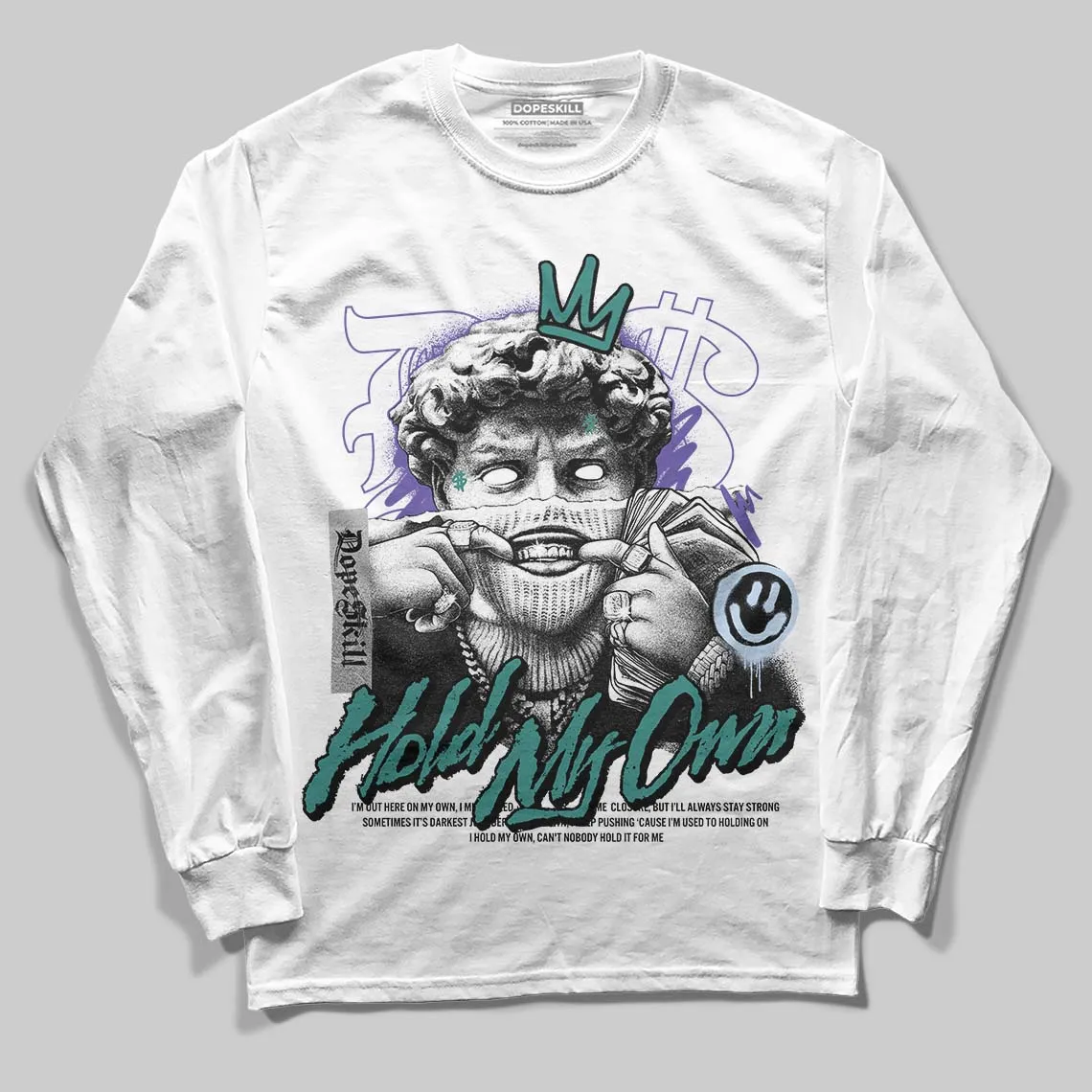 Grape 5s DopeSkill Long Sleeve T-Shirt In My Way Graphic sold by DopeSkill