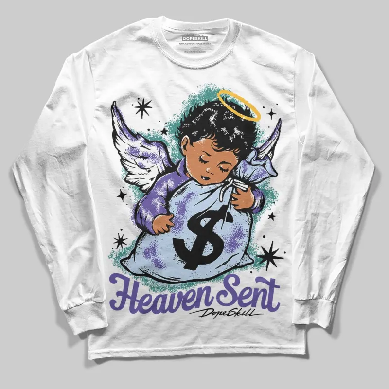 Grape 5s DopeSkill Long Sleeve T-Shirt Heaven Sent Graphic sold by DopeSkill