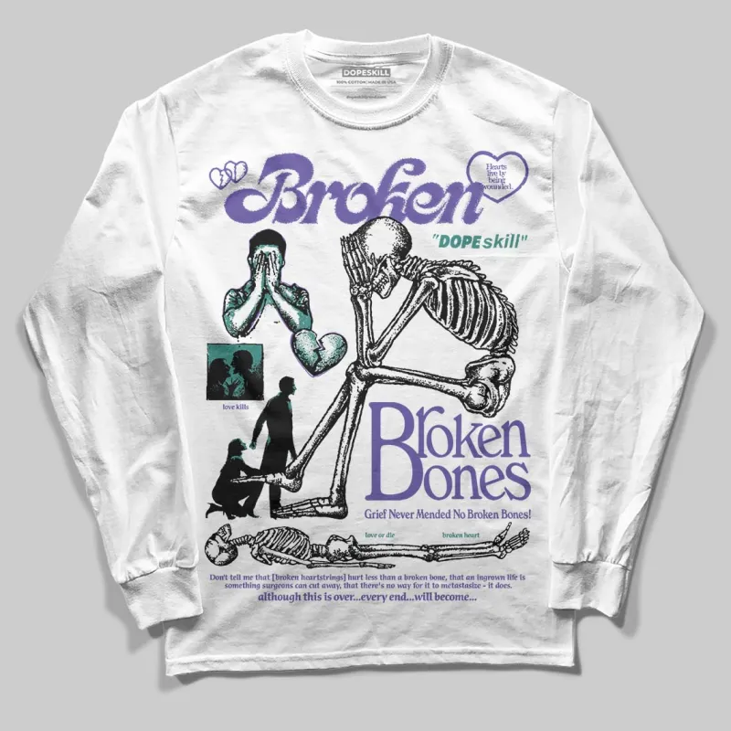 Grape 5s DopeSkill Long Sleeve T-Shirt Broken Bones Graphic sold by DopeSkill