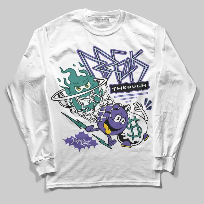 Grape 5s DopeSkill Long Sleeve T-Shirt Break Through Graphic sold by DopeSkill