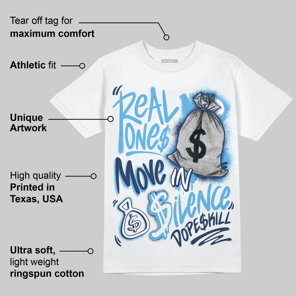 Obsidian 1s 2025 DopeSkill T-Shirt Real Ones Move In Silence Graphic sold by DopeSkill product image thumbnail 3