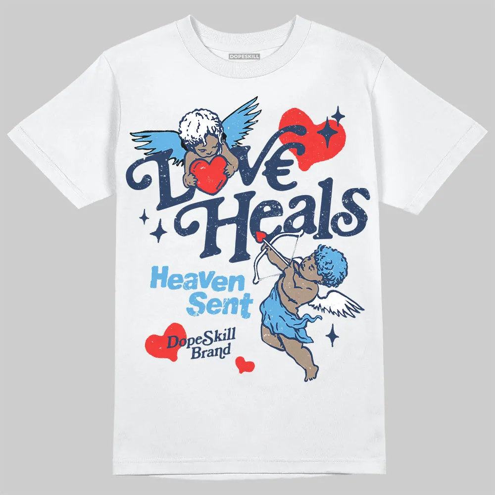 Obsidian 1s 2025 DopeSkill T-Shirt New Love Heals Graphic sold by DopeSkill