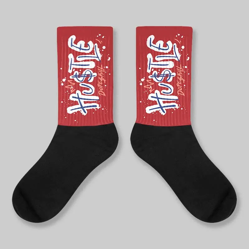 Air Cinnabar 1s DopeSkill Sublimated Sock Hustle Graphic sold by DopeSkill
