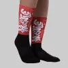 Air Cinnabar 1s DopeSkill Sublimated Sock Hustle Graphic sold by DopeSkill