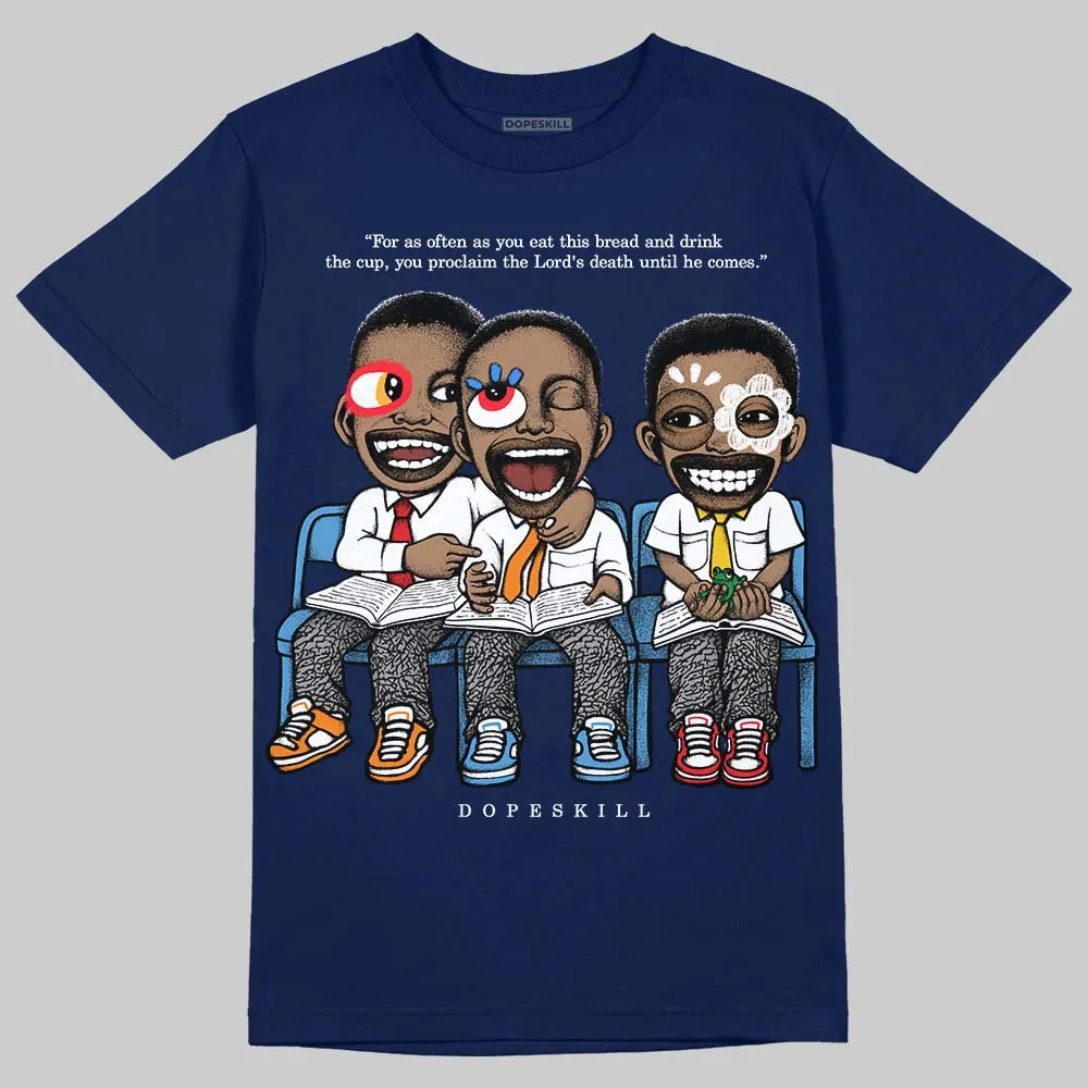 Midnight Navy 3s DopeSkill T-Shirt First Sunday Graphic sold by DopeSkill product image thumbnail 3