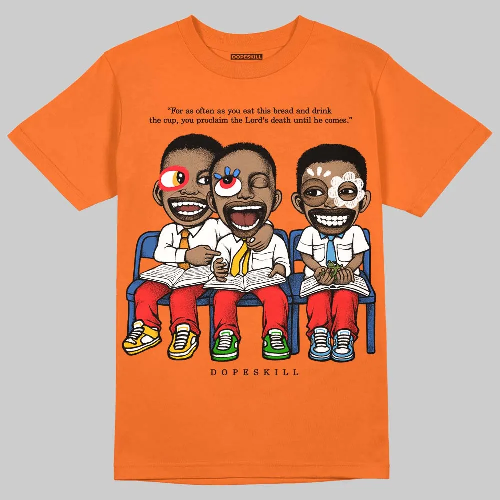 Orange Black White DopeSkill T-Shirt First Sunday Graphic sold by DopeSkill product image thumbnail 3