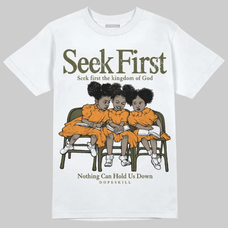 Olive 5s DopeSkill T-Shirt New Seek First Graphic sold by DopeSkill