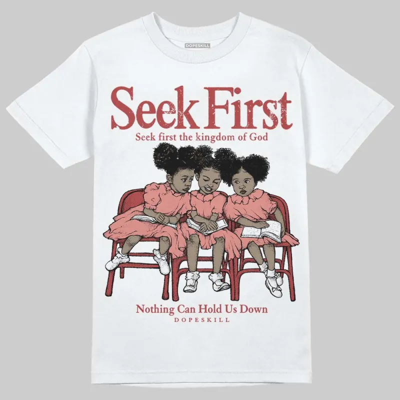 Dune Red 13s DopeSkill T-Shirt New Seek First Graphic sold by DopeSkill