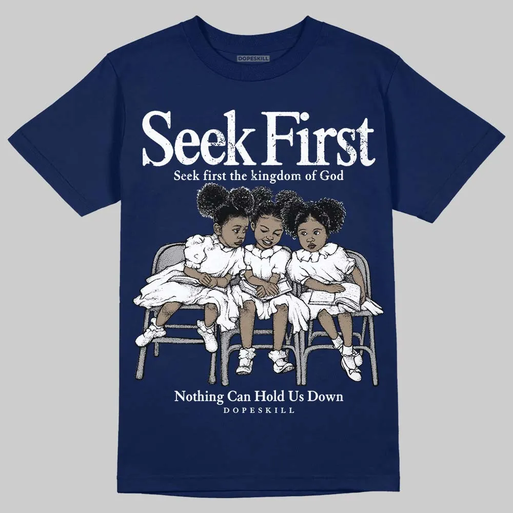 University Blue Collection DopeSkill T-Shirt New Seek First Graphic sold by DopeSkill product image thumbnail 4