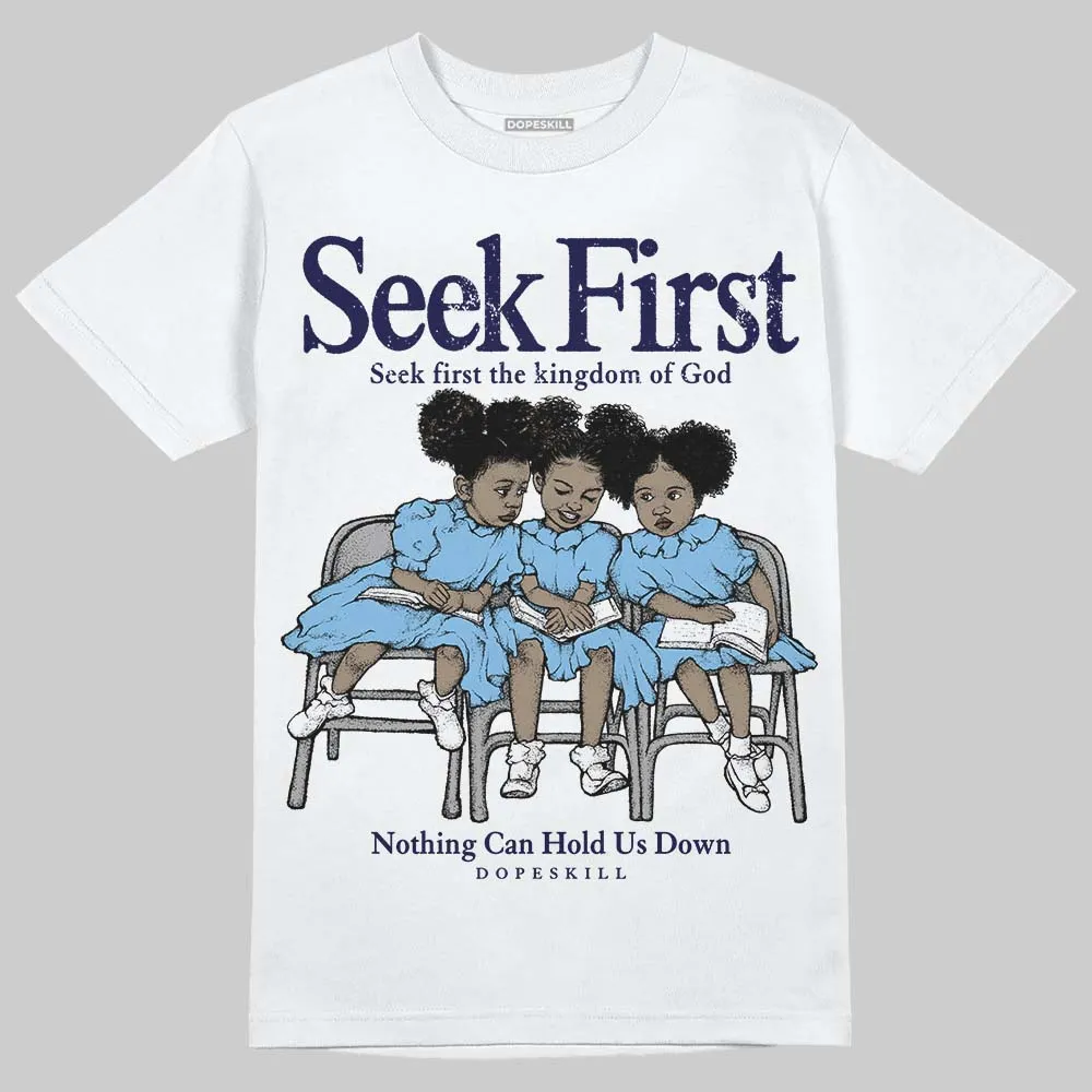 University Blue Collection DopeSkill T-Shirt New Seek First Graphic sold by DopeSkill