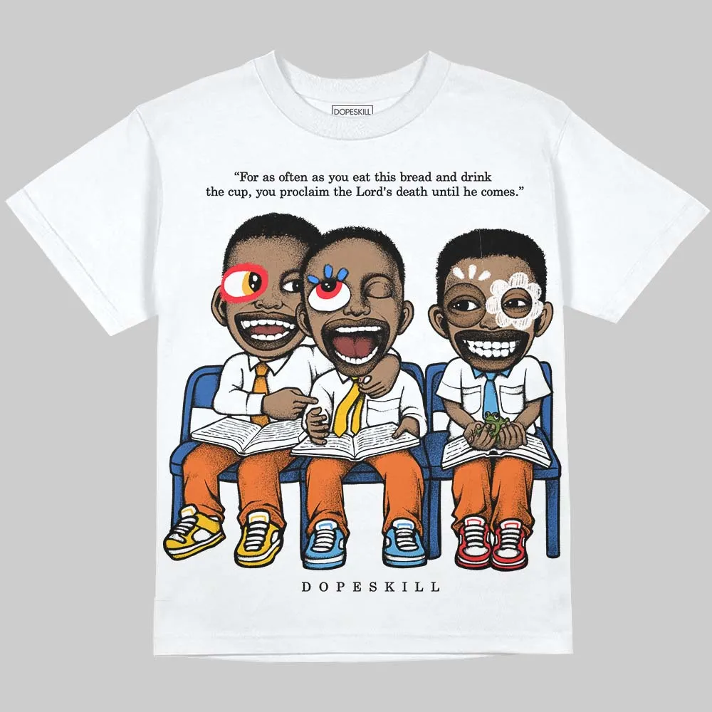 Orange Black White DopeSkill Oversize Print T-Shirt First Sunday Graphic sold by DopeSkill