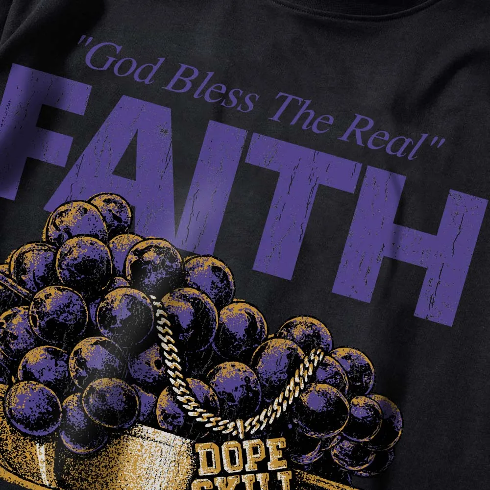 Grape 5s DopeSkill Premium T-shirt Faith Graphic sold by DopeSkill product image thumbnail 4