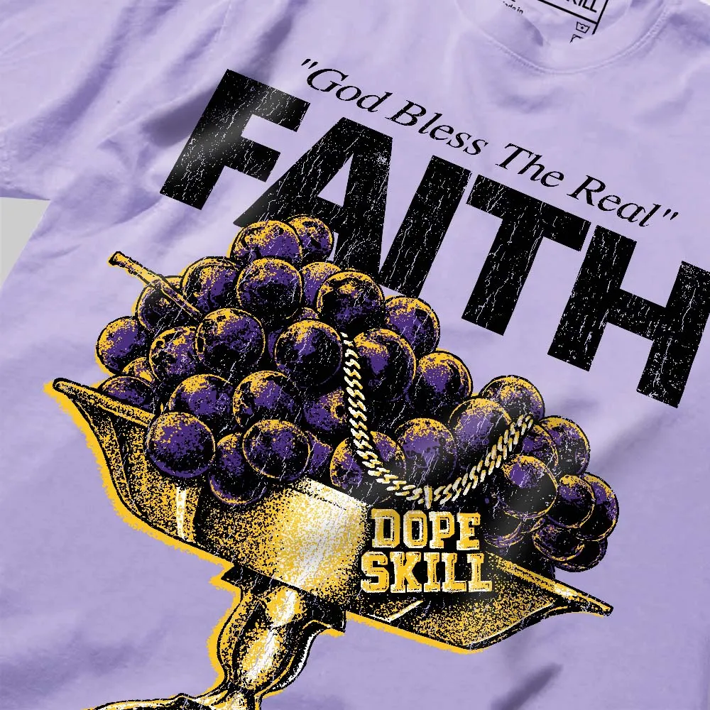 Grape 5s DopeSkill Premium T-shirt Faith Graphic sold by DopeSkill product image thumbnail 5
