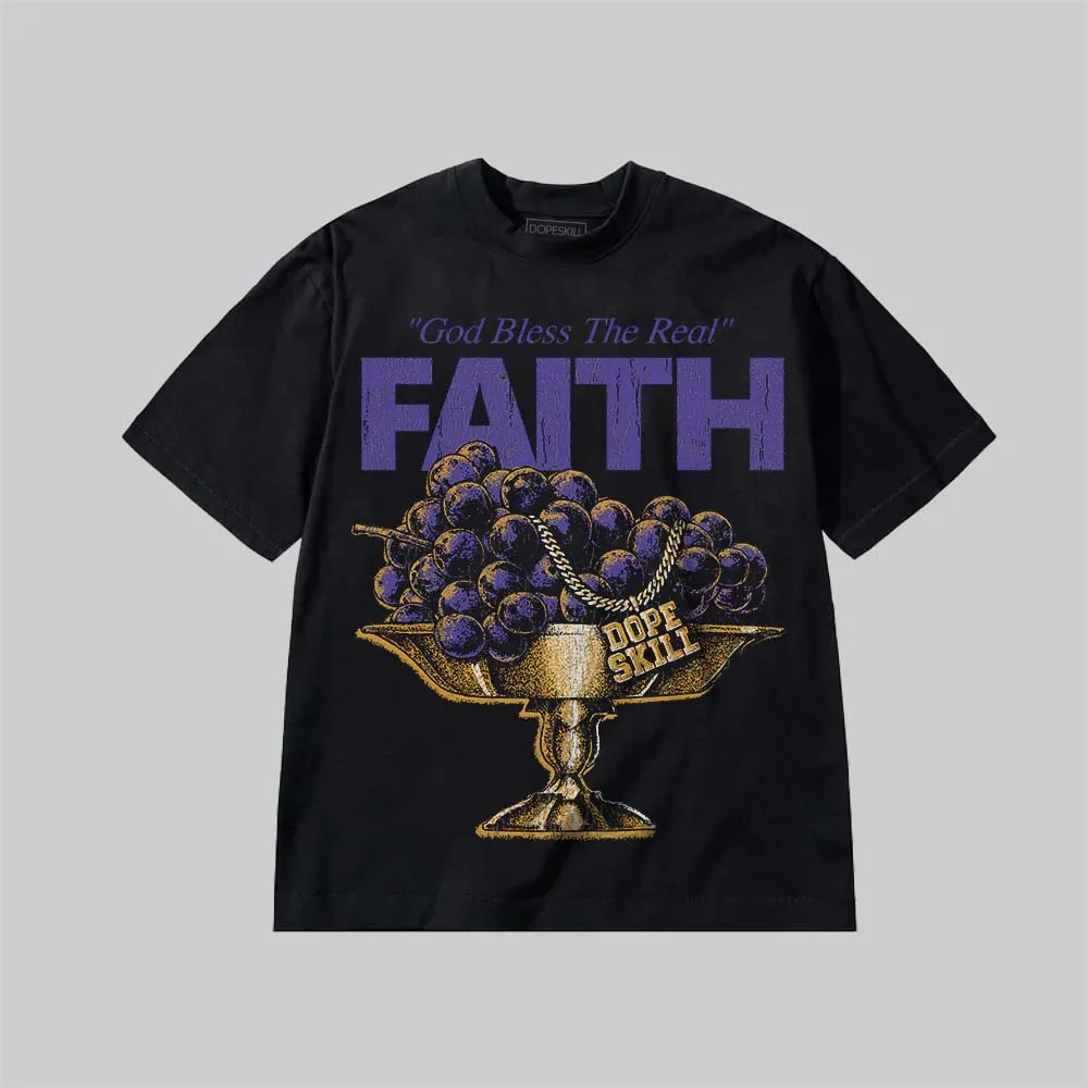 Grape 5s DopeSkill Premium T-shirt Faith Graphic sold by DopeSkill product image thumbnail 2