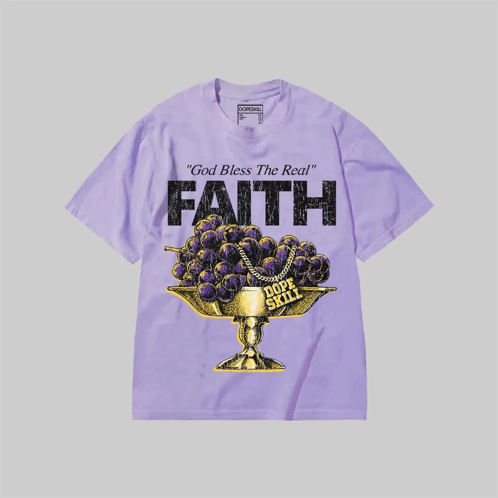 Grape 5s DopeSkill Premium T-shirt Faith Graphic sold by DopeSkill product image thumbnail 3