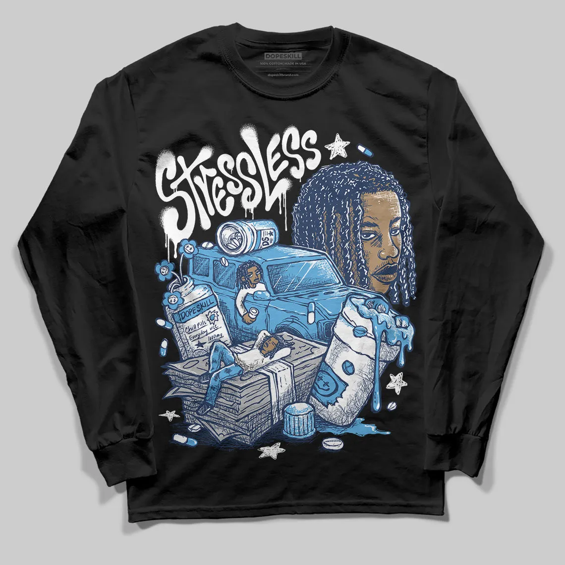 Obsidian 1s 2025 DopeSkill Long Sleeve T-Shirt Stressless Graphic sold by DopeSkill product image thumbnail 2