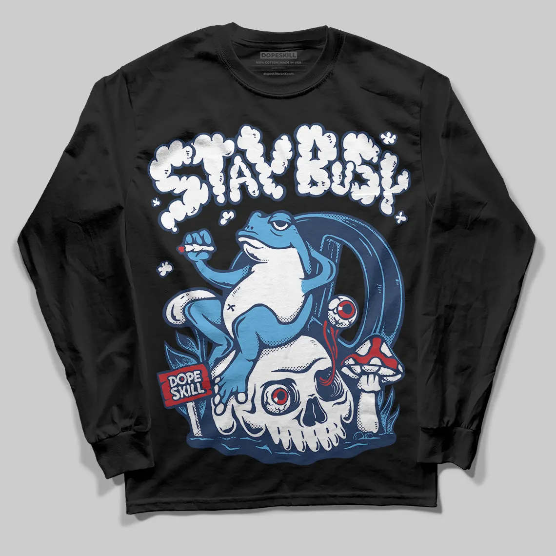 Obsidian 1s 2025 DopeSkill Long Sleeve T-Shirt Stay Busy Graphic sold by DopeSkill product image thumbnail 2