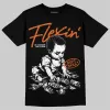 Orange Black White DopeSkill T-Shirt Flexin' Graphic sold by DopeSkill