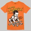 Orange Black White DopeSkill T-Shirt Flexin' Graphic sold by DopeSkill