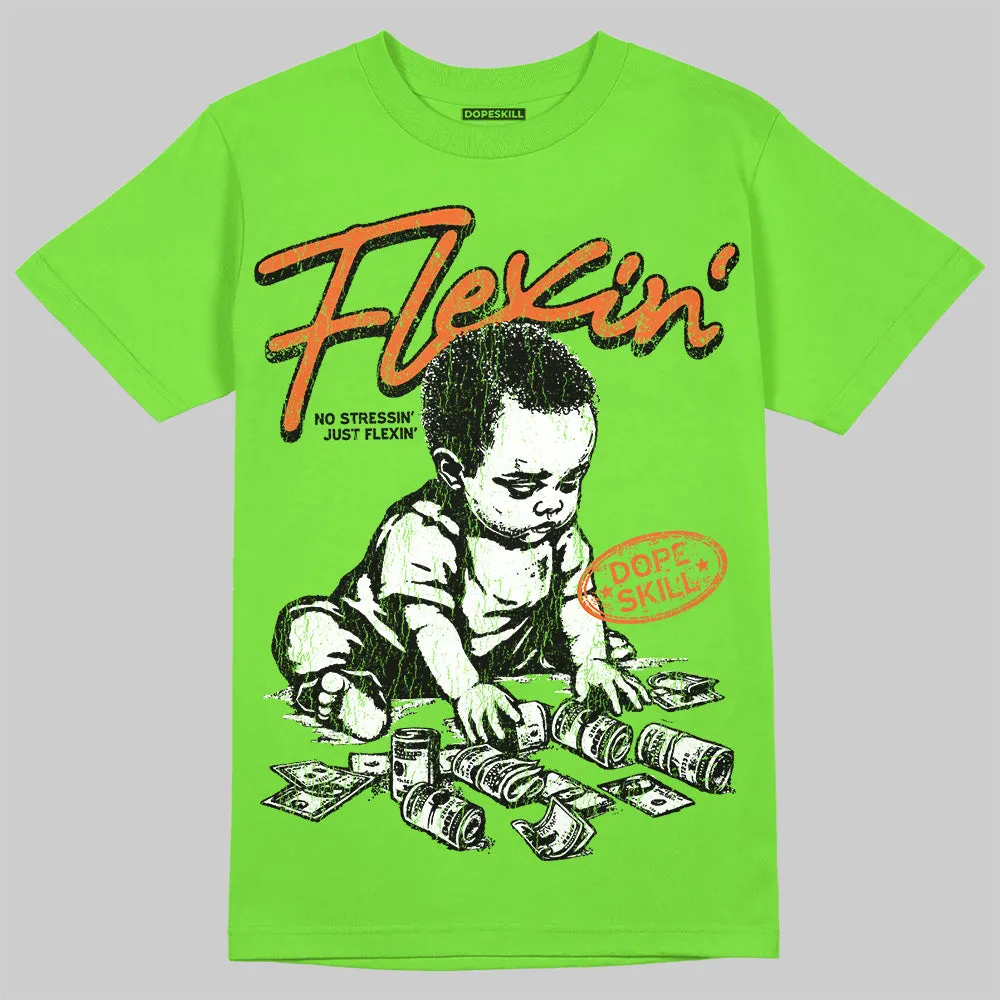 Neon Green Collection DopeSkill T-Shirt Flexin' Graphic sold by DopeSkill product image thumbnail 3