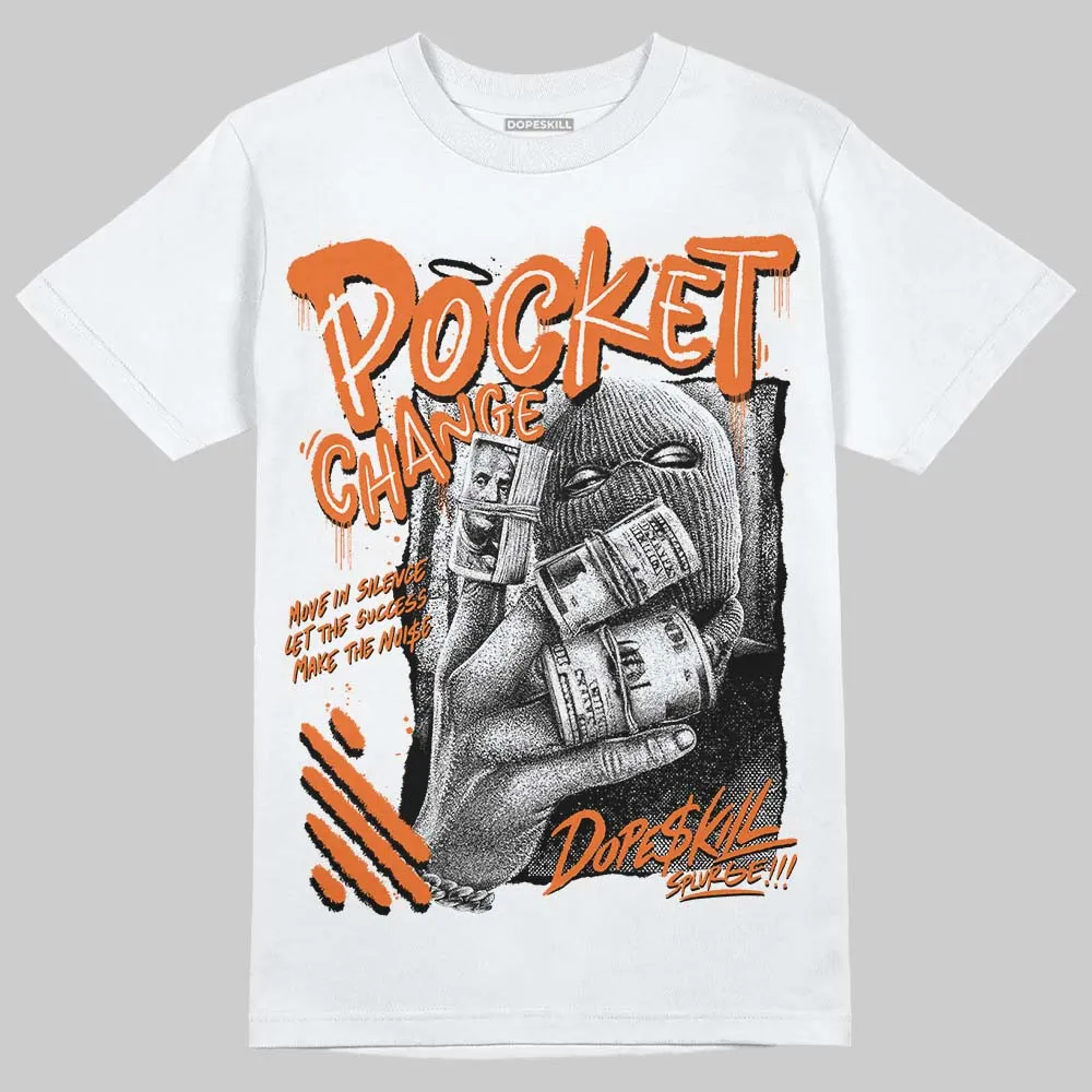 Orange Black White DopeSkill T-Shirt Pocket Change Graphic sold by DopeSkill