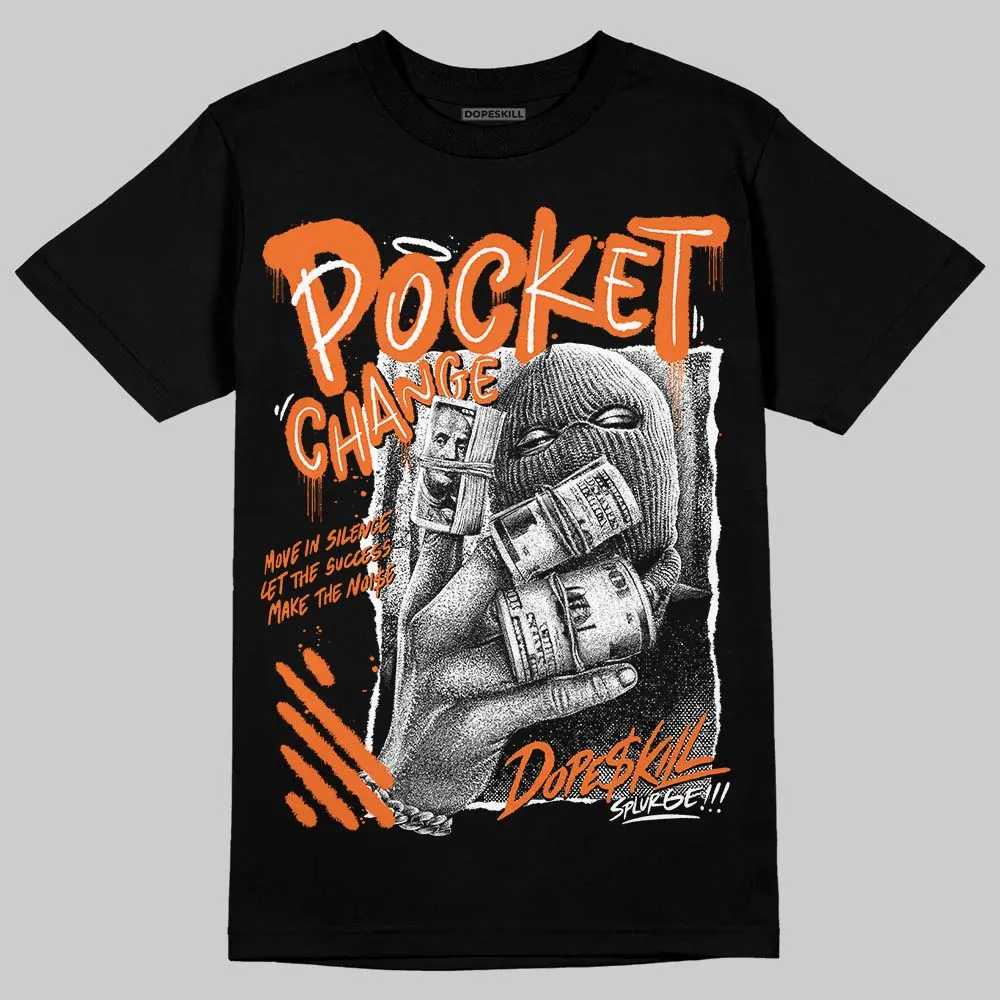 Orange Black White DopeSkill T-Shirt Pocket Change Graphic sold by DopeSkill product image thumbnail 2