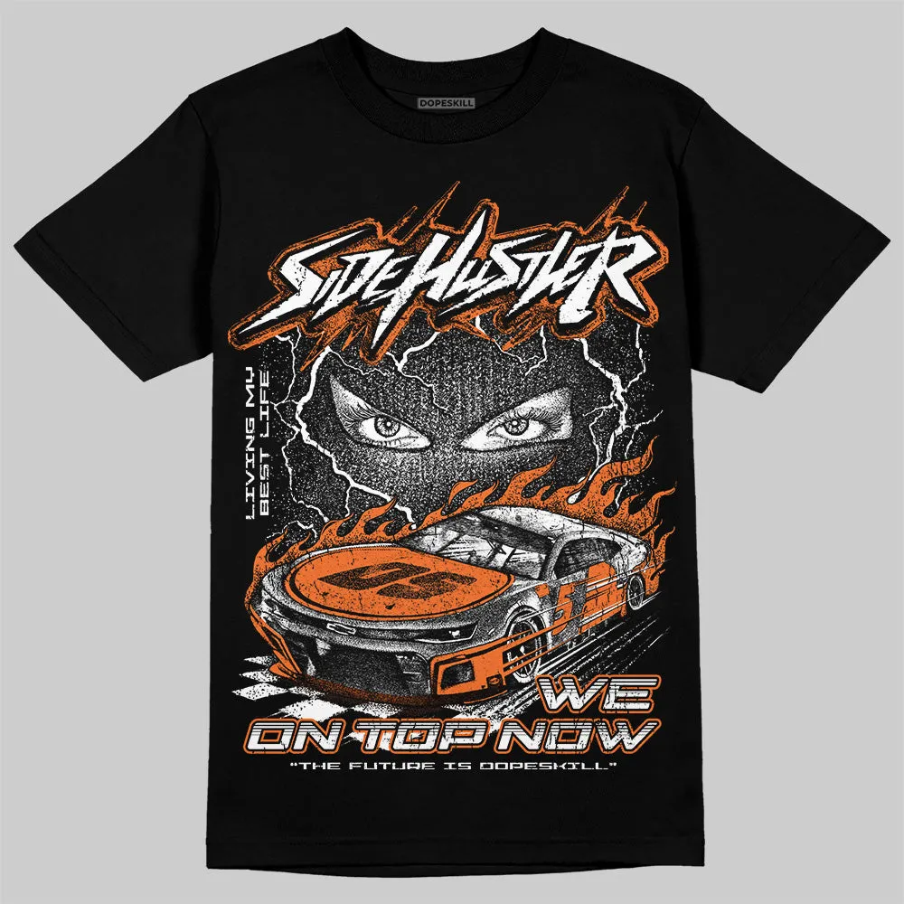 Orange Black White DopeSkill T-Shirt New Side Hustler Graphic sold by DopeSkill product image thumbnail 2