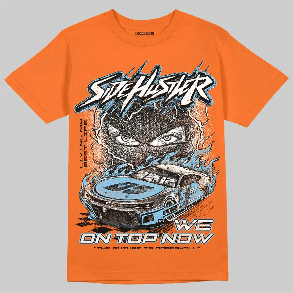 Orange Black White DopeSkill T-Shirt New Side Hustler Graphic sold by DopeSkill product image thumbnail 3