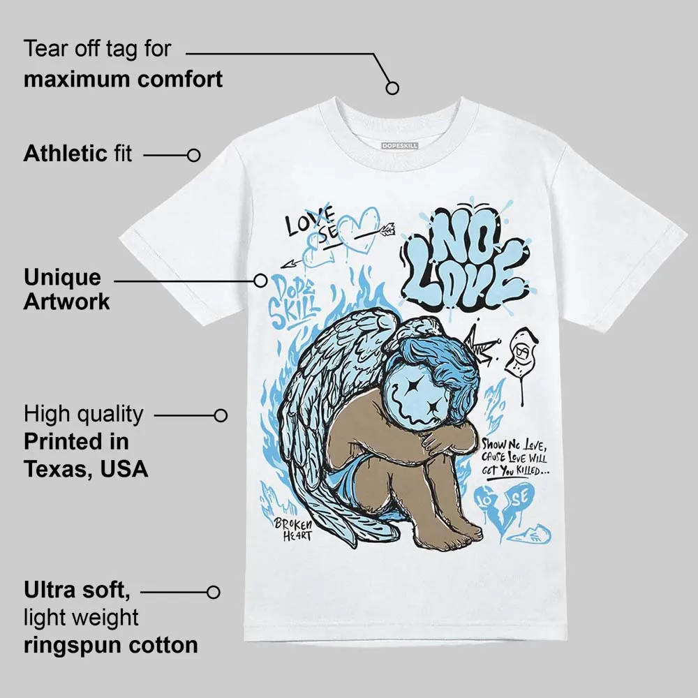 Legend Blue 11s DopeSkill T-Shirt No Love Graphic sold by DopeSkill product image thumbnail 3