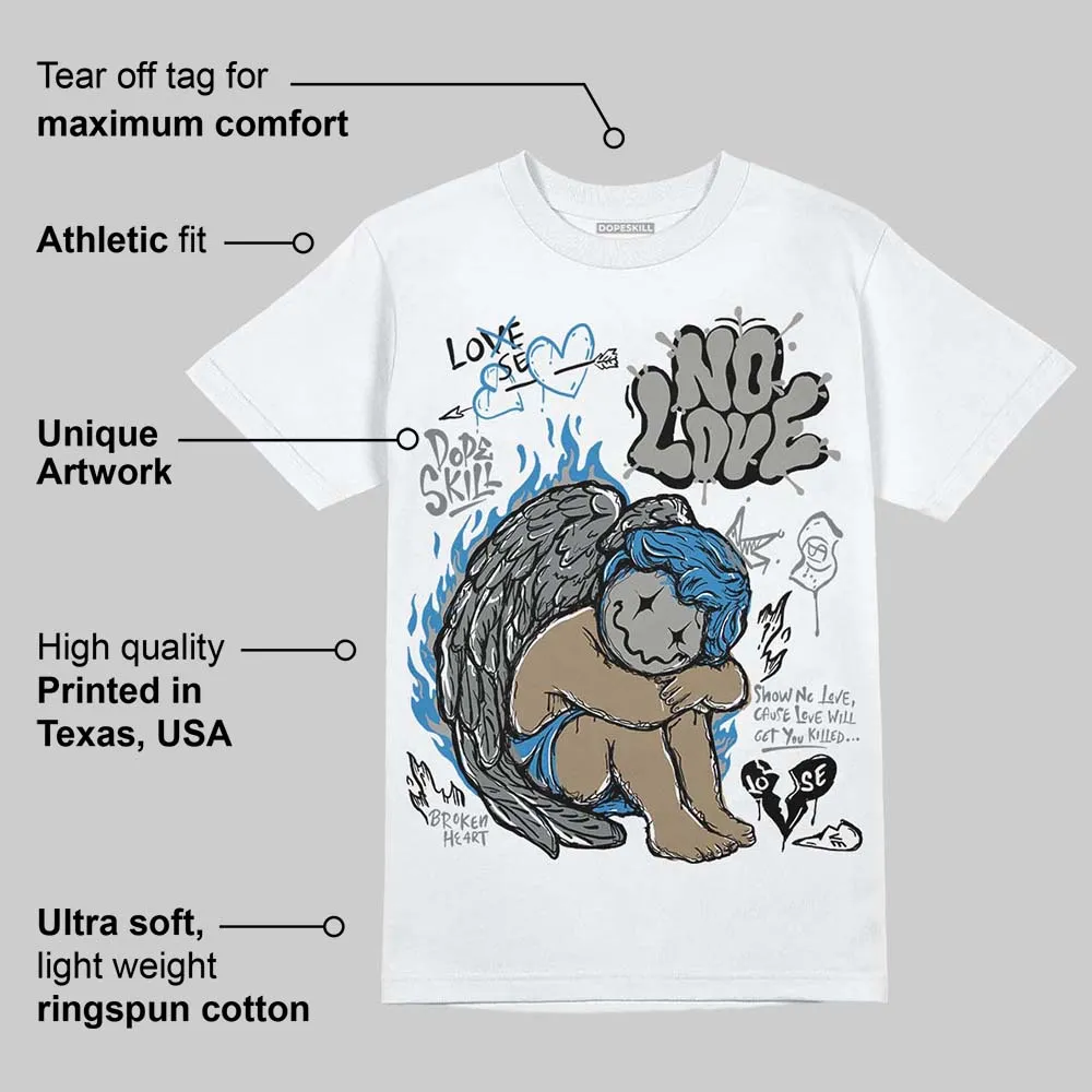 Cool Grey 9s DopeSkill T-Shirt No Love Graphic sold by DopeSkill product image thumbnail 3