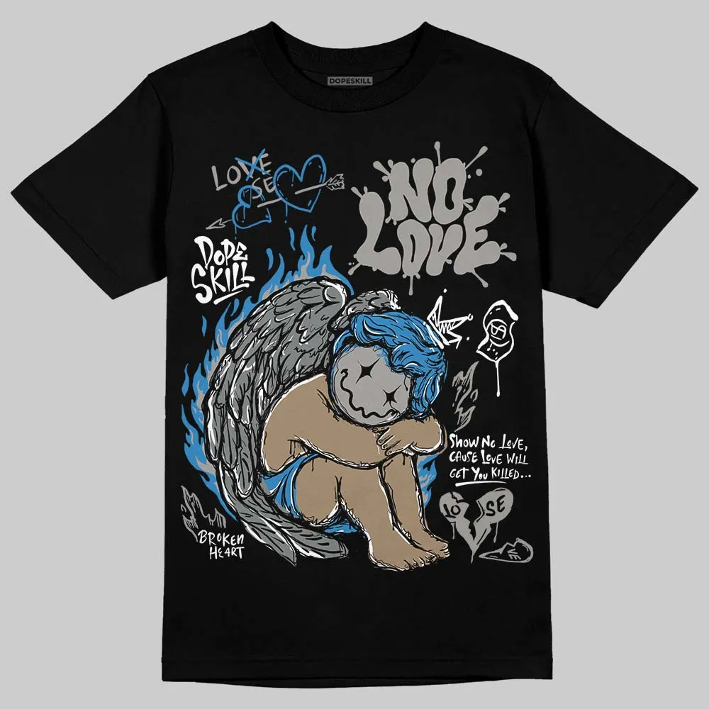 Cool Grey 9s DopeSkill T-Shirt No Love Graphic sold by DopeSkill product image thumbnail 2