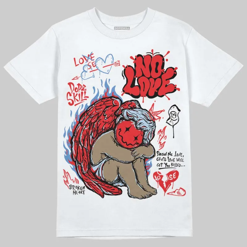 Cherry 11s DopeSkill T-Shirt No Love Graphic sold by DopeSkill