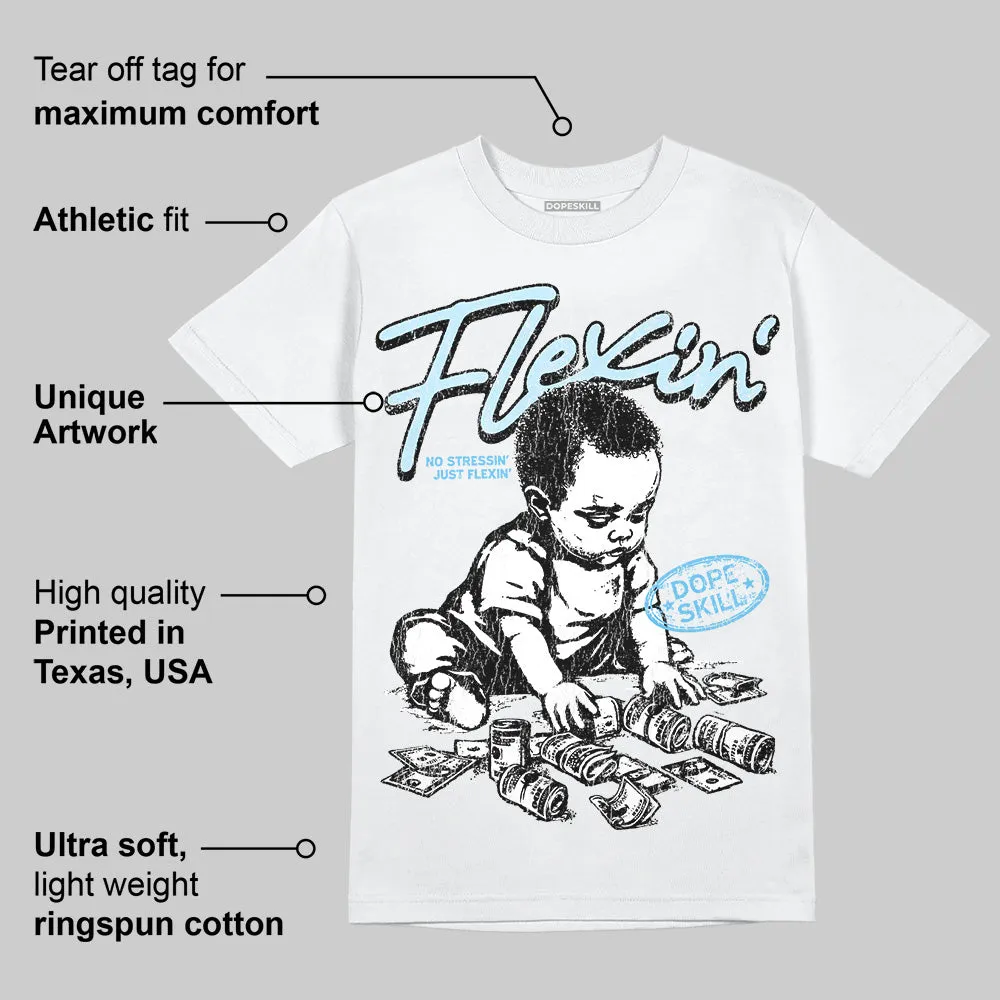 Legend Blue 11s DopeSkill T-Shirt Flexin' Graphic sold by DopeSkill product image thumbnail 3