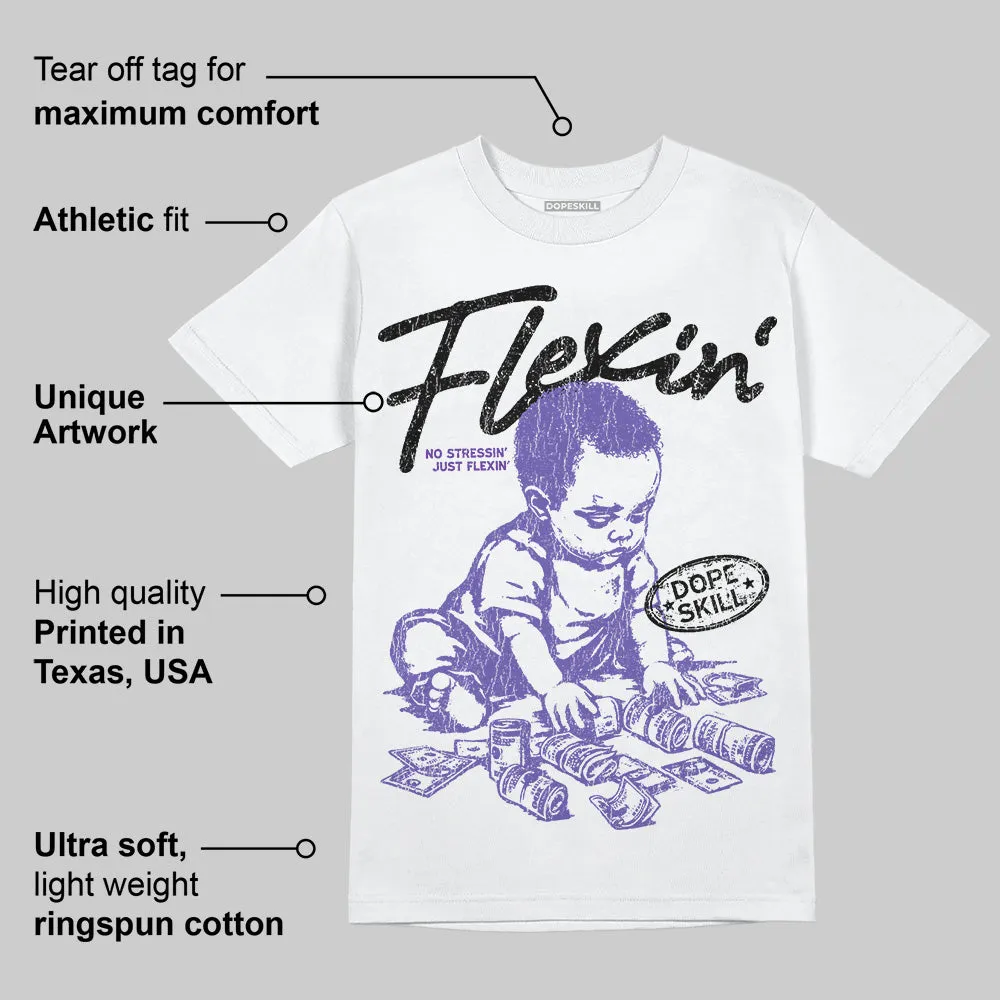 Grape 5s DopeSkill T-Shirt Flexin' Graphic sold by DopeSkill product image thumbnail 3