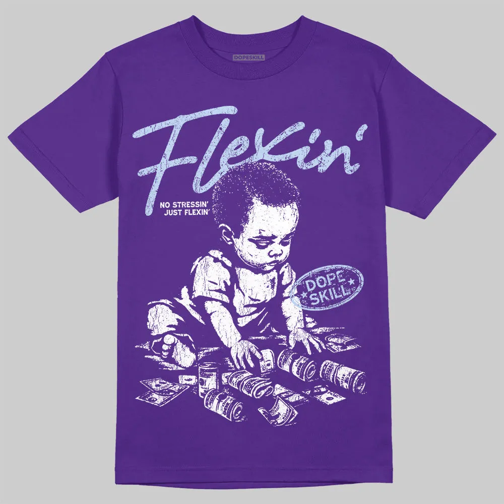 Grape 5s DopeSkill T-Shirt Flexin' Graphic sold by DopeSkill product image thumbnail 2