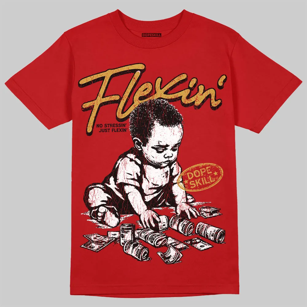 Red Collection DopeSkill T-Shirt Flexin' Graphic sold by DopeSkill product image thumbnail 3