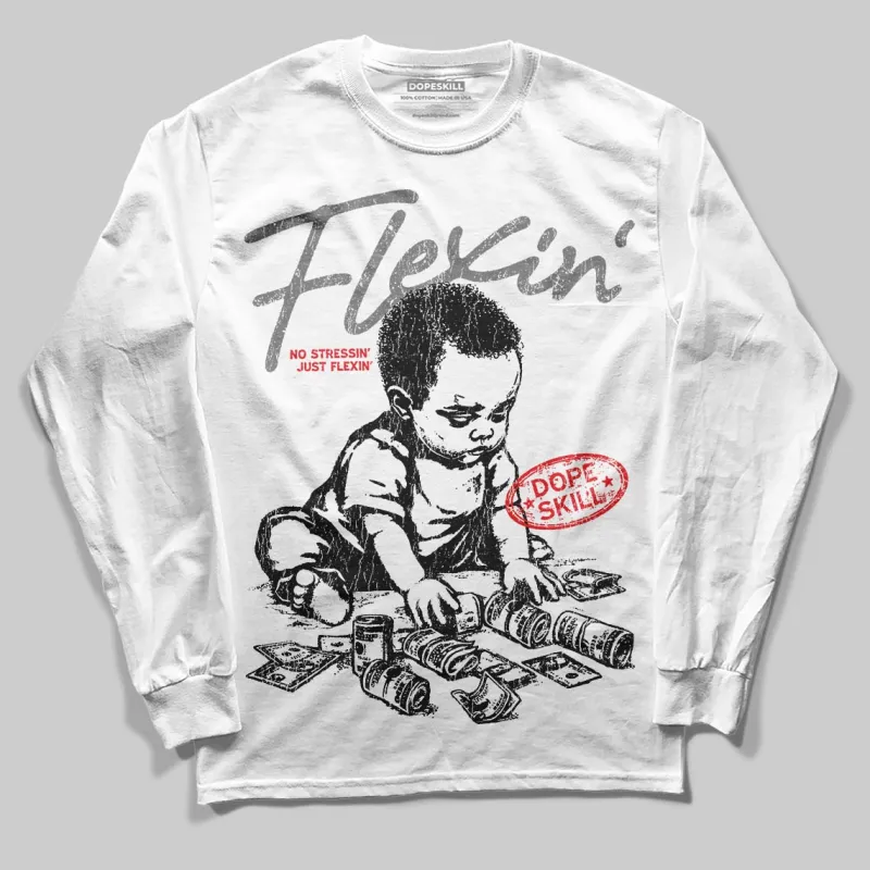 Grey Collection DopeSkill Long Sleeve T-Shirt Flexin' Graphic sold by DopeSkill