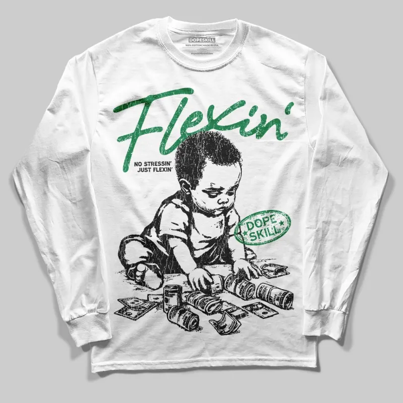 Green Collection DopeSkill Long Sleeve T-Shirt Flexin' Graphic sold by DopeSkill